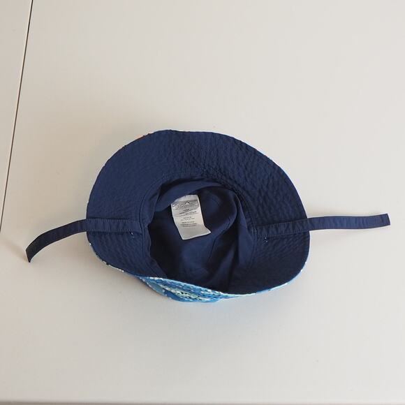 Patagonia Baby Sun Bucket Hat - Kids' with Velcro Strap Size 12M Fish Theme - Picture 6 of 9
